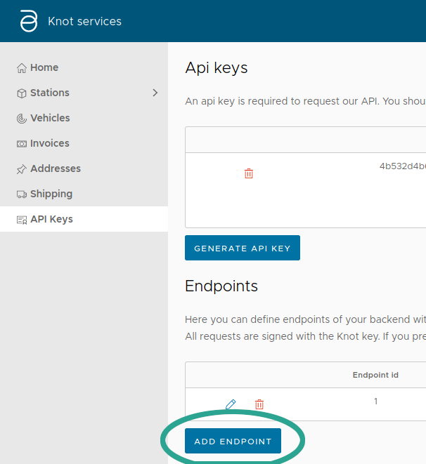 Endpoint pages